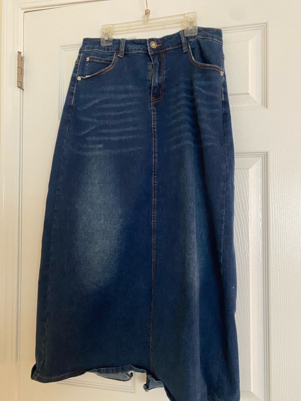 Dark Blue Denim Skirt